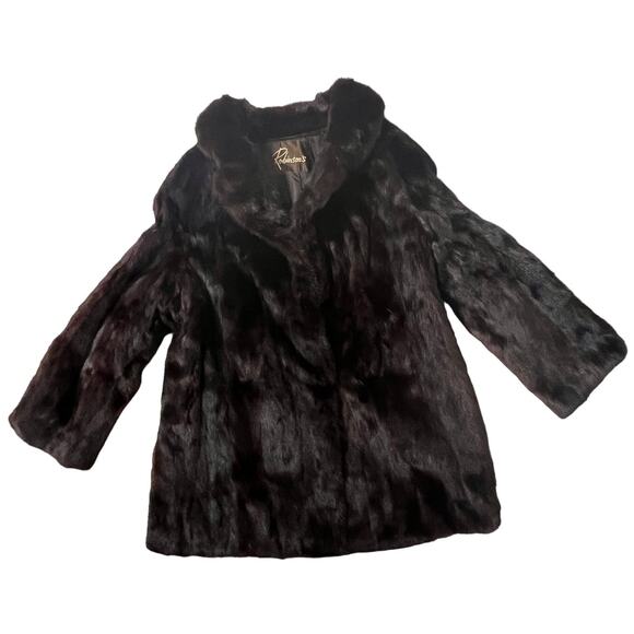 Vintage Robinson’s Fur Coat Jacket, Woman Size: M - Brown - Picture 1 of 15